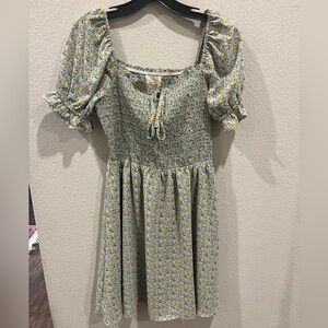 Smocked midi dress
